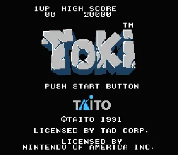 Toki (USA) (Beta) screen shot title